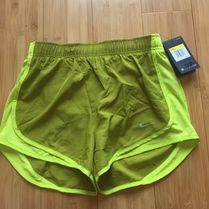 green womens nike shorts